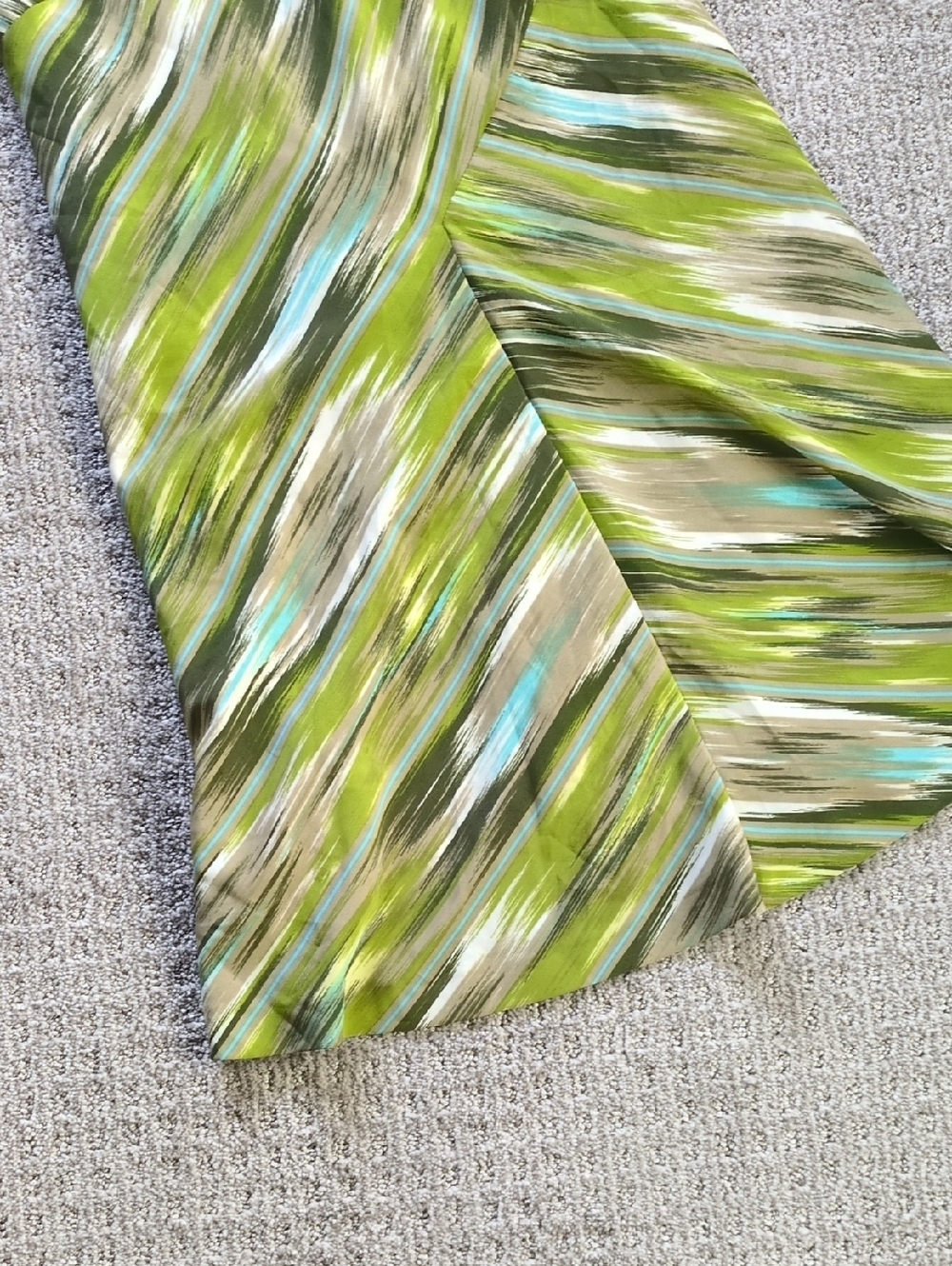 STUNNING Missoni Green Brushstroke Ruched Strap Floaty Midi Dress, Size 48 (16) - Picture 3 of 9